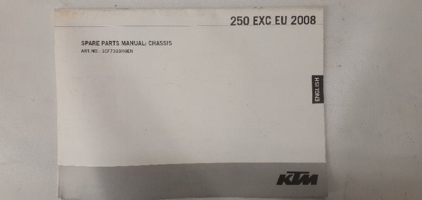 KTM 250 EXC 2008 Spareparts manual Engine&Chassis